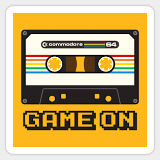 C64 Game On Sticker